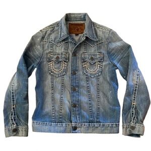 True Religion Mens Jimmy Slim Fit Nouveau Super T Denim Jacket - Piston Size M